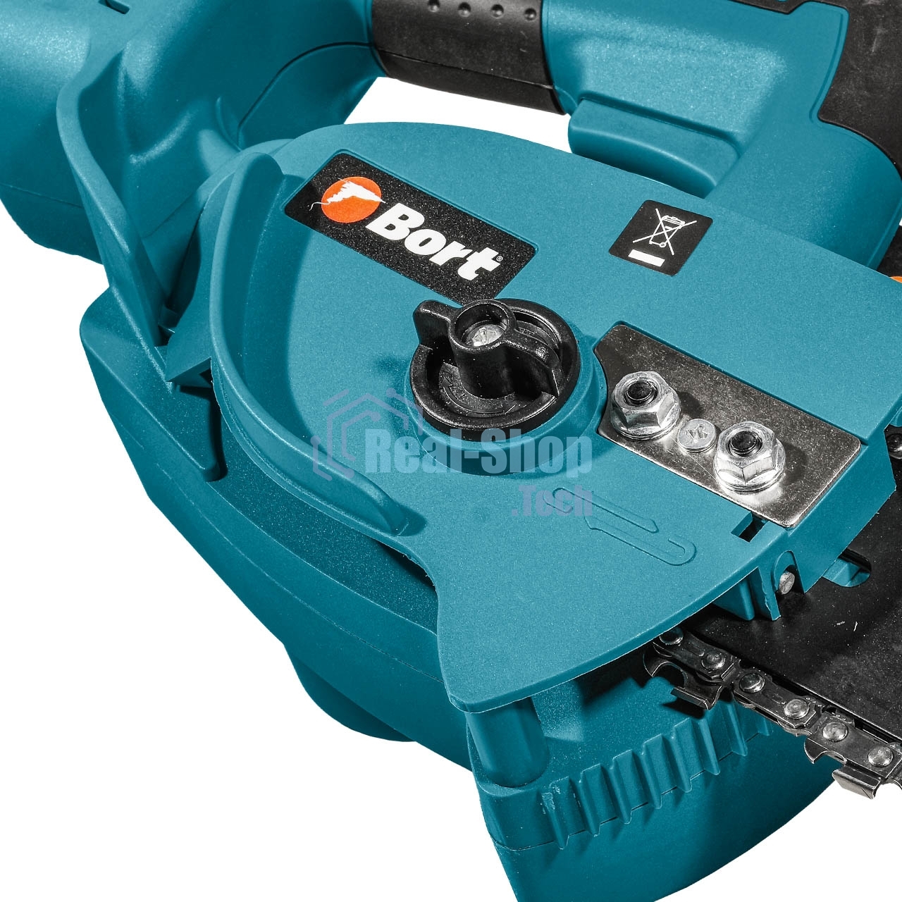 Цепная пила аккумуляторная Bort BKS-2112 18В Li-Ion, Makita 18V LXT, шина 305мм, Бесщеточный, Шаг цепи, дюйм 3/8, холостого хода, об/мин 0-3 400, вес 2 кг, БЕЗ АКБ И ЗУ [93418422]