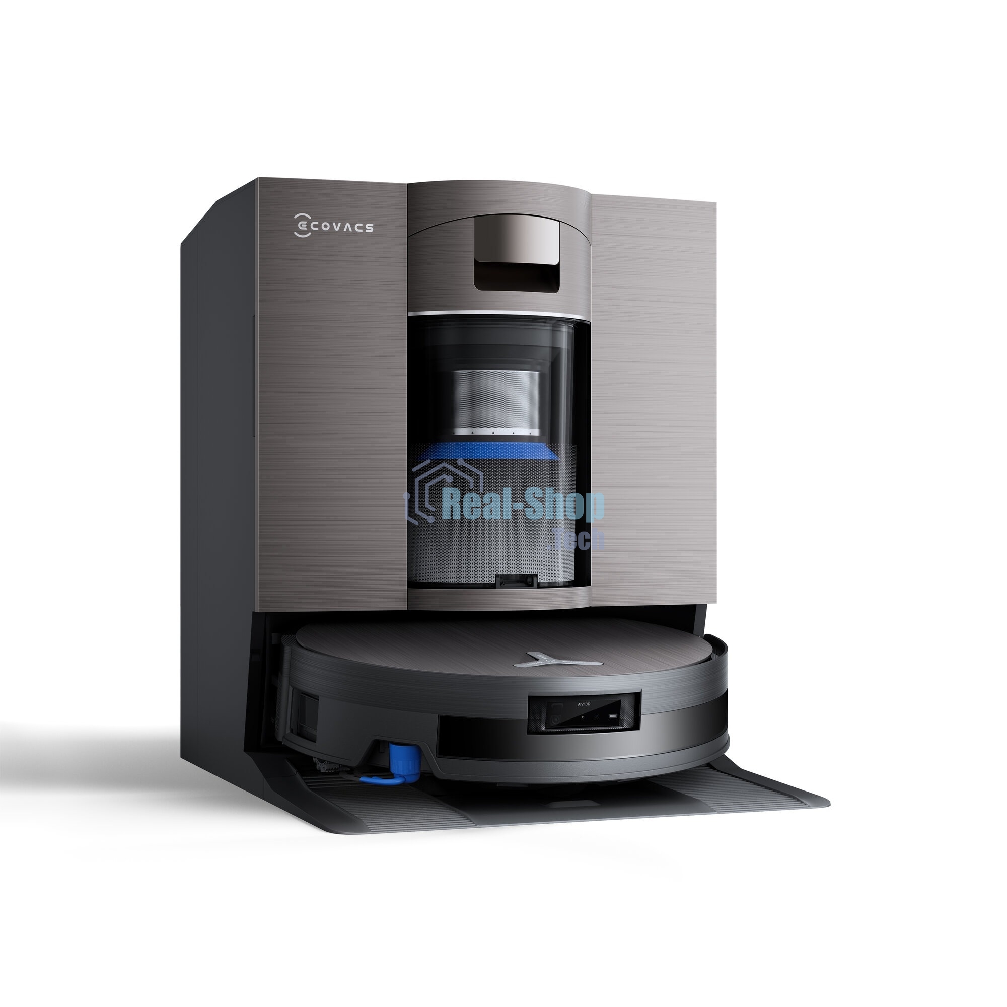 Робот-пылесос Ecovacs Deebot X11 OmniCyclone черный/коричневый, 6400 мА*ч Li-Ion, уборка сухая/влажная, пылесборник контейнер 0.22 л