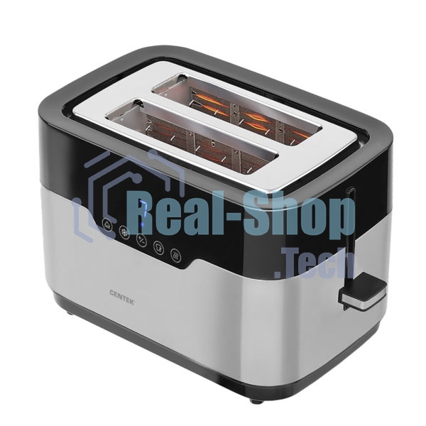 Тостер Centek CT-1423 нержавеющая сталь, 920 Вт, 2 слота