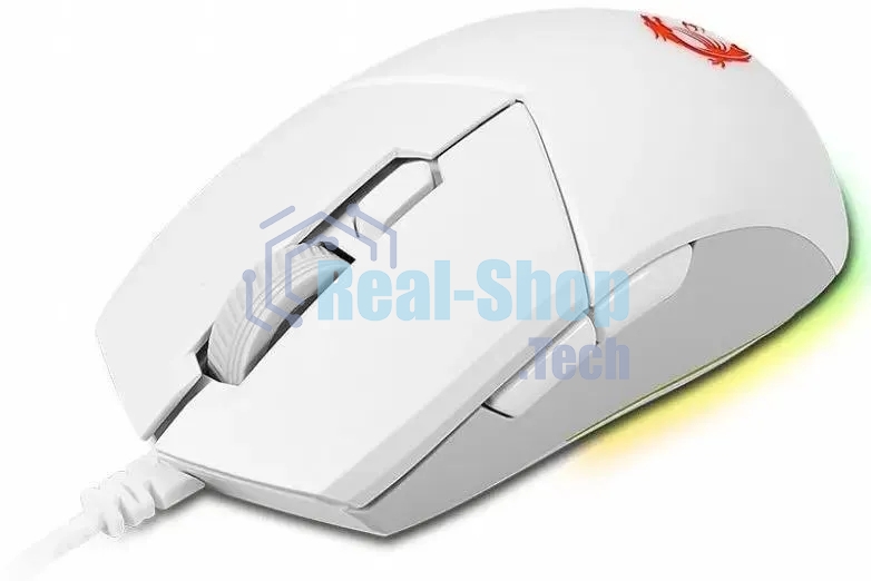 Мышь проводная MSI Clutch GM11 белый, 5000 dpi, USB, кнопки - 6