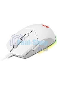 Мышь проводная MSI Clutch GM11 белый, 5000 dpi, USB, кнопки - 6