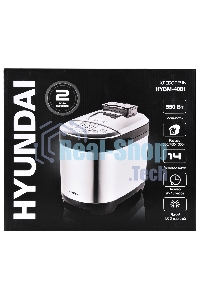 Хлебопечка Hyundai HYBM-4081 550Вт черный/серебристый