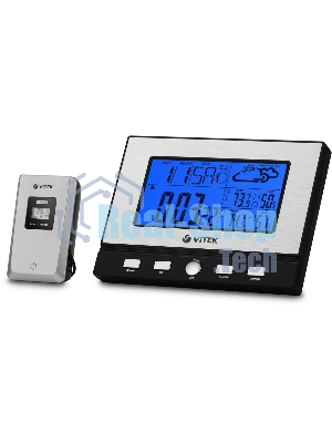 Погодная станция Vitek VT-3533 серебристый/черный