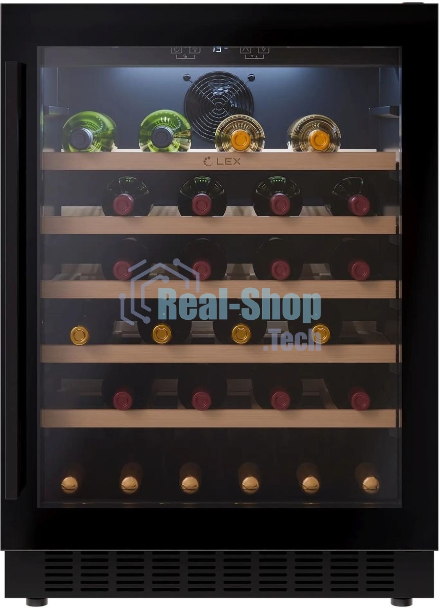 Винный шкаф LEX LWD6054BL 1-нокамерн. черный