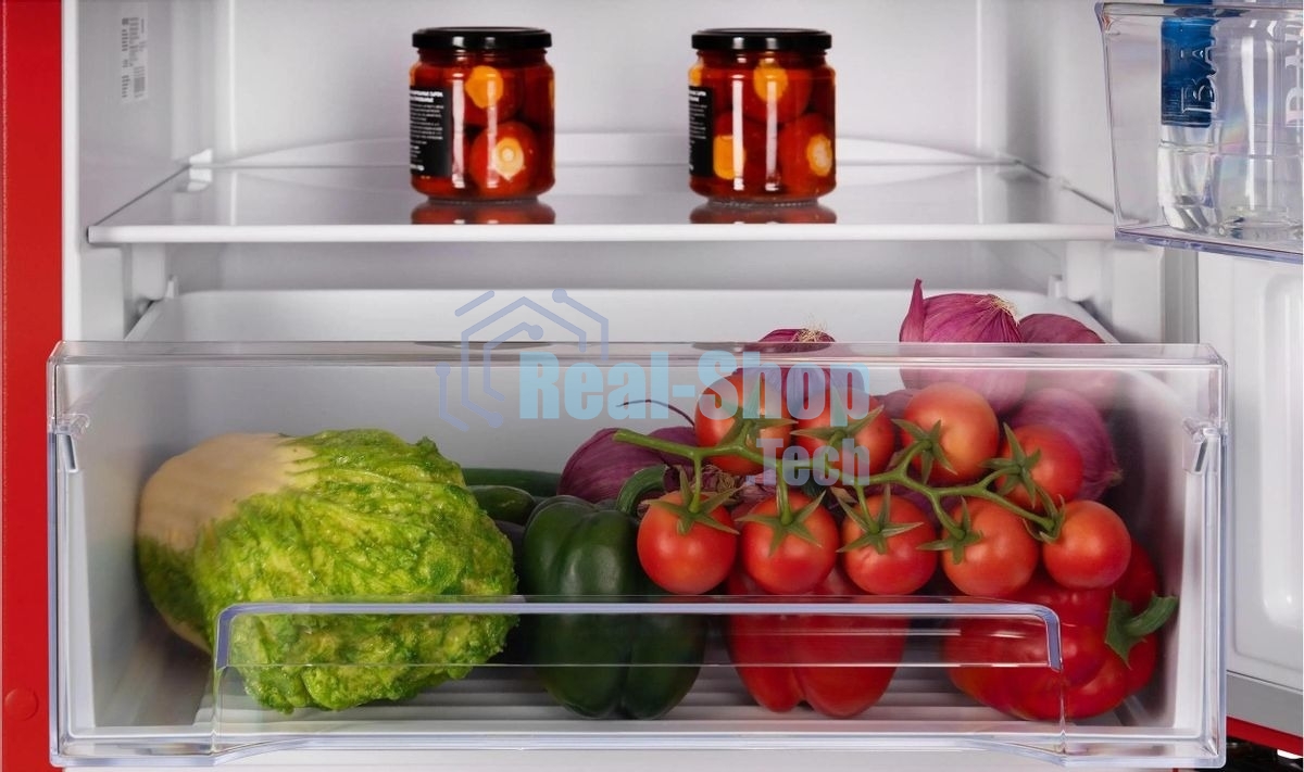 Холодильник Nordfrost NRB 161NF R красный двухкамерный 170/105 л морозилка снизу