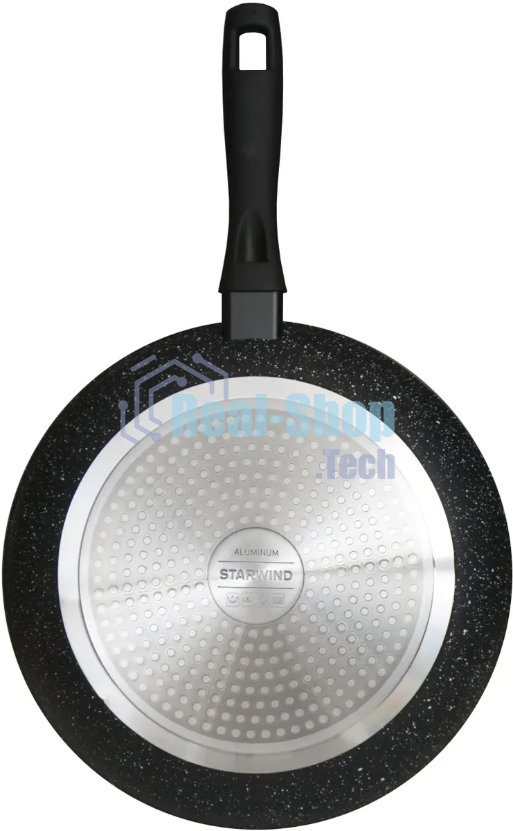 Сковорода Starwind Optimum induction SW-OPI2028 круглая 28 см, покрытие: Skandia X-treme ручка несъемная (без крышки) черный