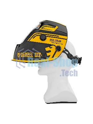 Щиток защитный лицевой (маска сварщика) Denzel F9, см. окно 100x60, Real Color, DIN 4-8/9-13