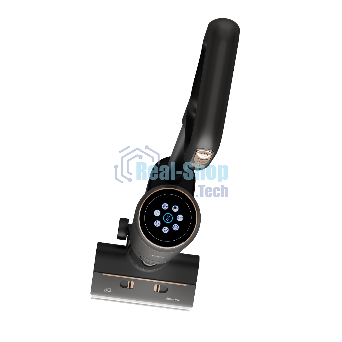 Пылесос вертикальный BQ VCA1006W Aqua Pro серый, питание от аккумулятора, 90 Вт, уборка суxая/влажная, пылесборник 0.75 л