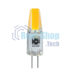 Лампа светодиодная JazzWay PLED-G4 COB 3Вт капсульная 5500К холодный белый G4 240лм 220В