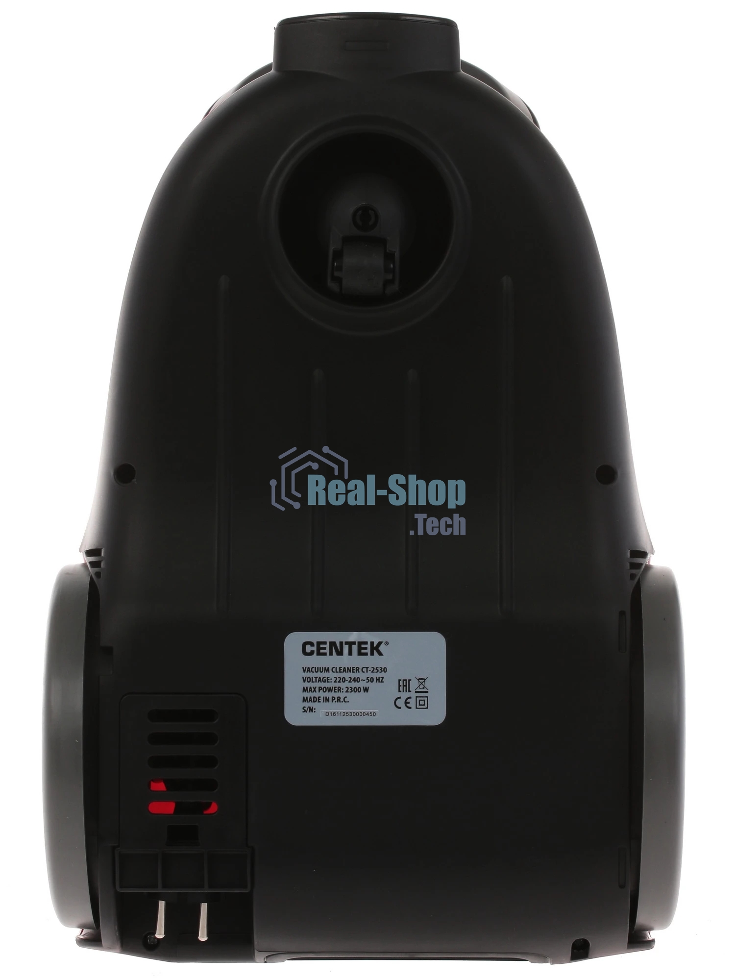Пылесос Centek CT-2530 красный/черный, 400/2300 Вт, уборка сухая, пылесборник контейнер 2 л