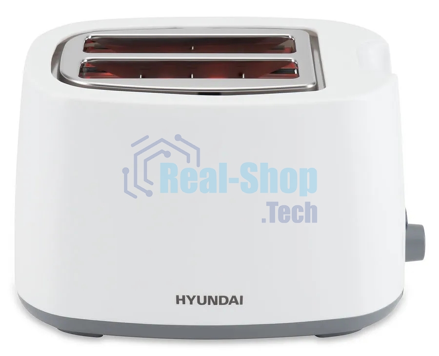 Тостер Hyundai HYT-2301 800Вт белый/серый