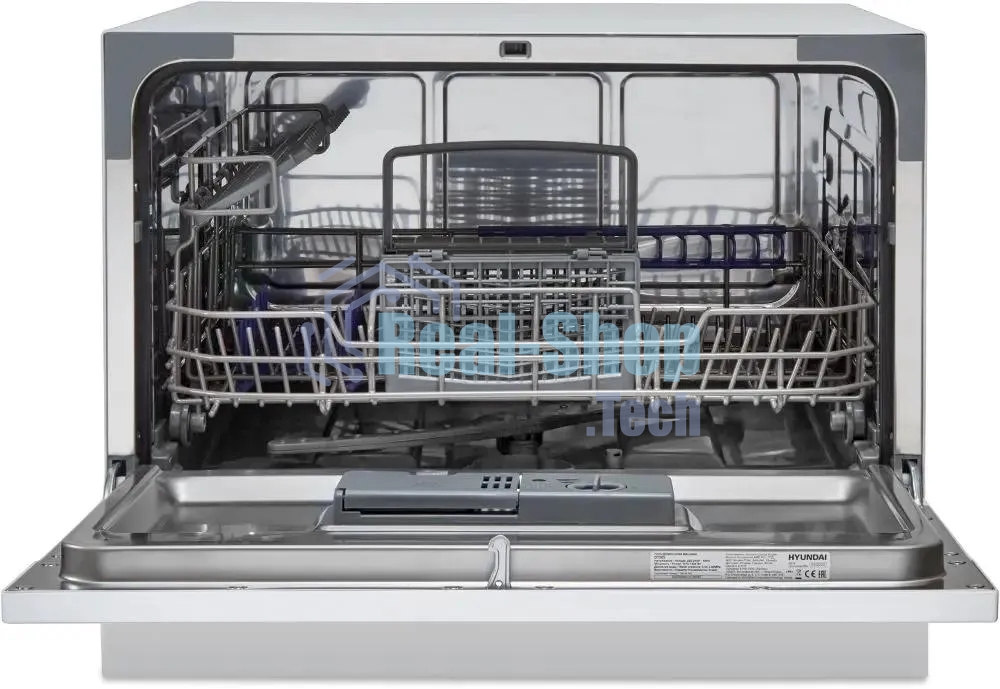 Посудомоечная машина Hyundai DT205, белый, 55 см, 6 компл., 49 дБ, класс A+