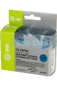 Картридж струйный Cactus CS-C8765 №131 черный (20 мл) для HP DJ 5743/5943/6543/6623/6843/6943/6983/9803/7213/7313/7413/K7103/PS 2573/2613/2713/8053/8153/8453/8753/D5063/Pro B8353