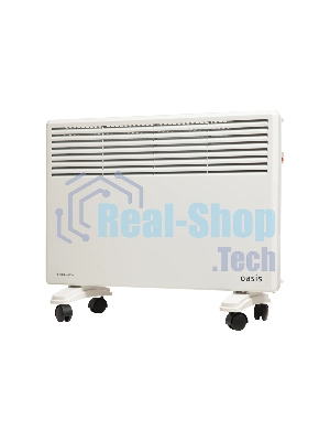 Конвектор Oasis EK-15 белый, 1500 Вт, 20 м2, термостат, дисплей