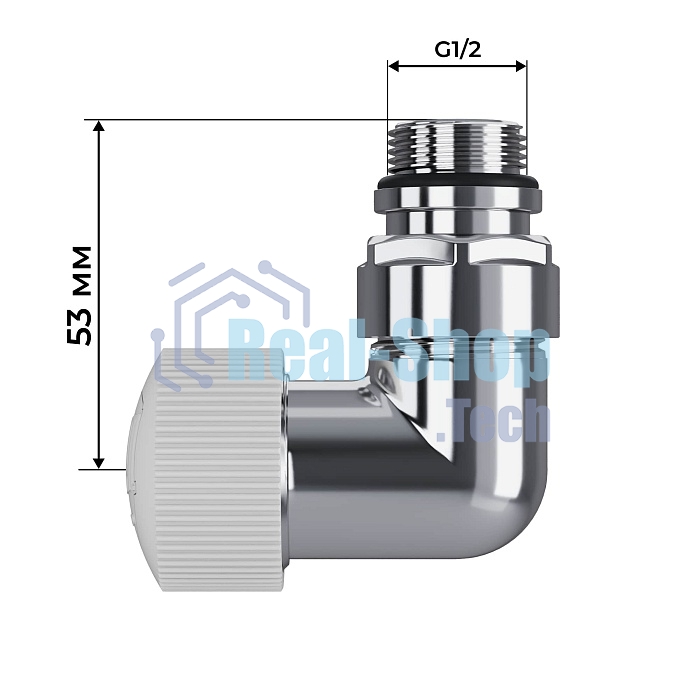 Набор термостатический трехосевой Royal Thermo Design Pro 15мм М30х1,5 (Хром)