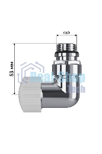 Набор термостатический трехосевой Royal Thermo Design Pro 15мм М30х1,5 (Хром)