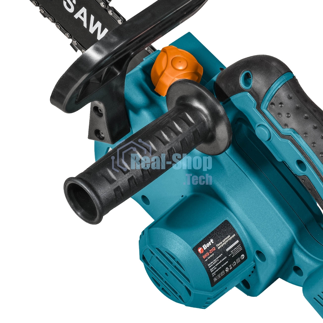 Цепная пила аккумуляторная Bort BKS-2112 18В Li-Ion, Makita 18V LXT, шина 305мм, Бесщеточный, Шаг цепи, дюйм 3/8, холостого хода, об/мин 0-3 400, вес 2 кг, БЕЗ АКБ И ЗУ [93418422]