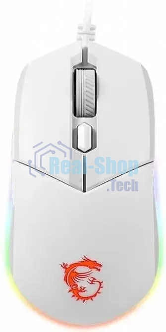 Мышь проводная MSI Clutch GM11 белый, 5000 dpi, USB, кнопки - 6