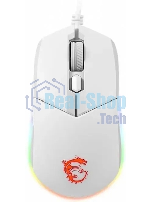 Мышь проводная MSI Clutch GM11 белый, 5000 dpi, USB, кнопки - 6