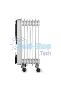 Обогреватель масляный EUROLUX ОМПТ-EU-7Н (7 секций) белый, 1500 Вт, 20 м2, термостат 67/3/18