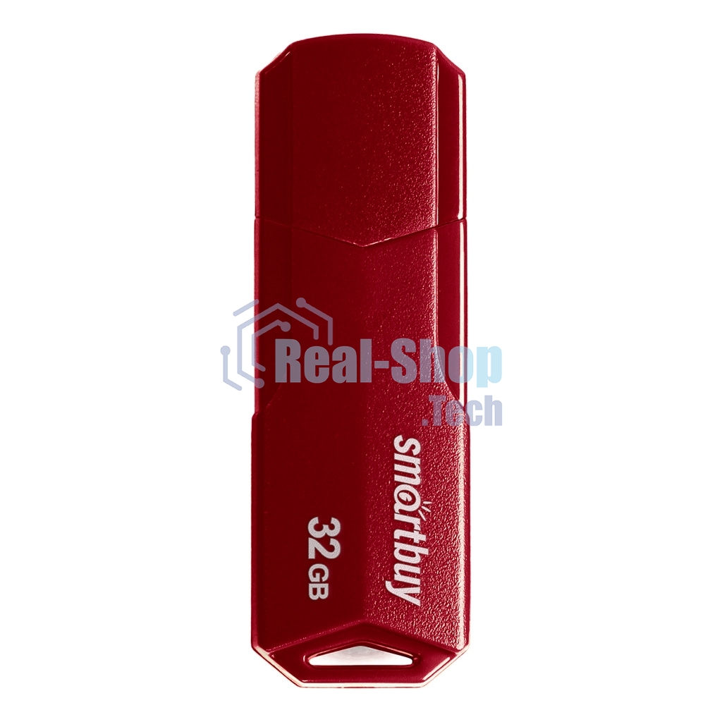 Флешка USB SmartBuy CLUE Burgundy (SB32GbCLU-BG), 32Gb, USB 3.1, R/W 40/25, красный