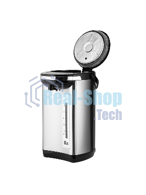 Термопот Centek CT-1084 сталь, 6.0 л, 750 Вт, 2 способа подачи воды, двойная защита от перегрева