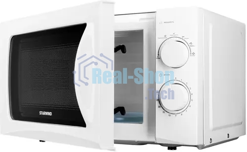 Микроволновая печь Starwind SMW3720 белый, 20 л, 700 Вт, переключатели - поворотный механизм