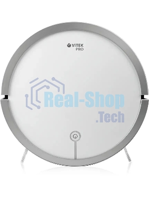 Пылесос-робот Vitek VT-1804 белый/серый, Li-Ion, уборка влажная, пылесборник контейнер 0.45 л