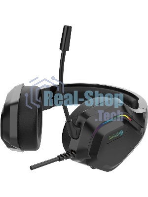Гарнитура Oklick HS-L600G чёрный, проводная, USB, подсветка