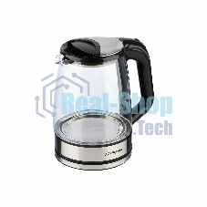 Чайник электрический Матрена MA-155 2,2л, стекло, черный (105230)