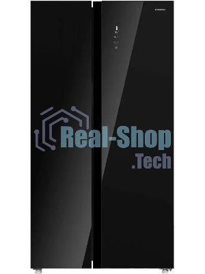 Холодильник Maunfeld MFF177NFB Slim Inverter черный двухкамерный 352/198л морозилка слева, No Frost, Side by Side