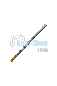 Сверло спиральное по металлу Denzel 6 х 139 мм, Р6М5, Golden Tip, удлиненное