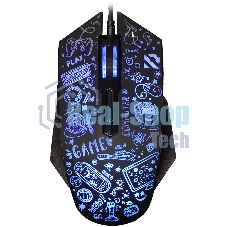 Мышь проводная игровая Smartbuy (SBM-745G-K) RUSH X15 серный