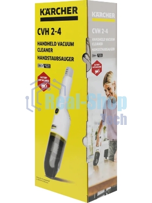 Пылесос ручной Karcher CVH 2-4 белый, 54 Вт, уборка сухая, пылесборник контейнер 0.15 л