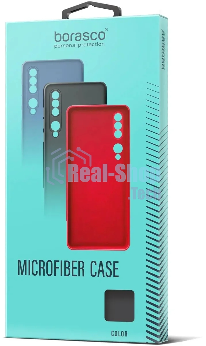 Чехол (клип-кейс) BORASCO Microfiber Case, для Xiaomi Poco M4 Pro, красный