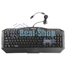 Игровой комплект Qumo Dominator K66/M83, кл-ра проводная, 104+8 клавиш, подсветка радужная, мышь проводная, оптическая, 4 цвета, 1200/1600/2400/3200 dpi