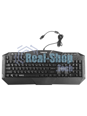 Игровой комплект Qumo Dominator K66/M83, кл-ра проводная, 104+8 клавиш, подсветка радужная, мышь проводная, оптическая, 4 цвета, 1200/1600/2400/3200 dpi