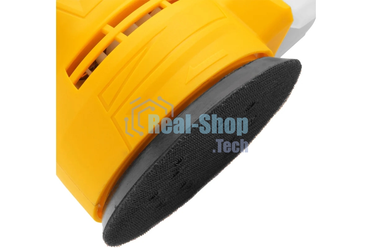 Эксцентриковая шлифовальная машина Denzel OS-125, 450 Вт, 6000-12000 об/мин