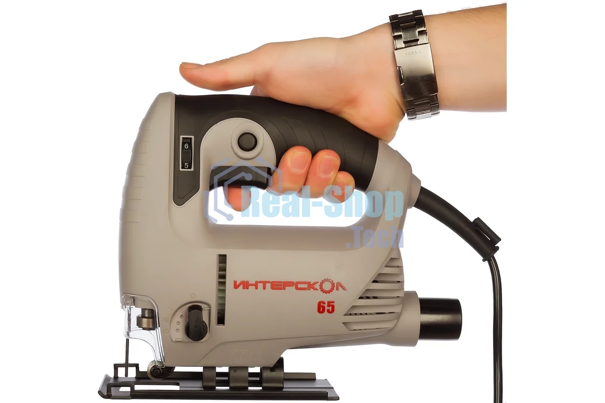 Лобзик электрический ИНТЕРСКОЛ МП-65/550Э 550Вт,3000х/мин,ход 19мм,маят,2.2кг 101.1.1.00