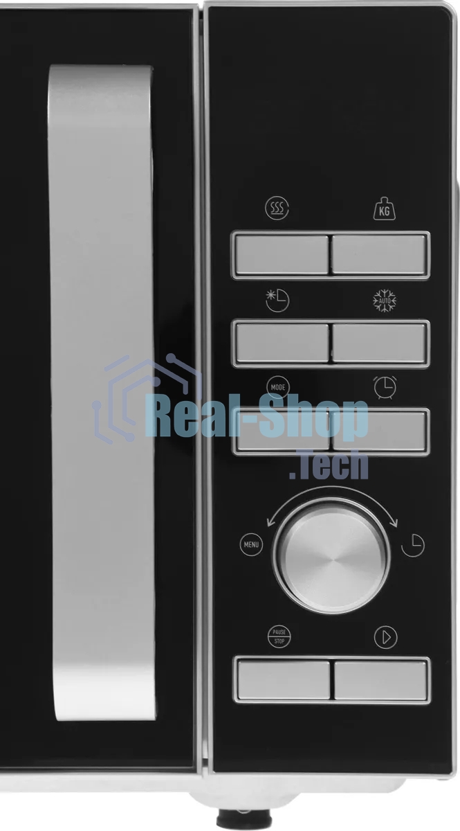 Микроволновая печь Galanz MOS-2402FDS серебристый/черный, 20 л, 800 Вт, переключатели - кнопки/поворотный механизм