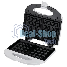 Вафельница OLTO WA-1017 750 Вт, антипригарное покрытие, защита от перегрева, белый