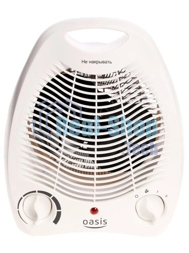 Тепловентилятор Oasis SB-20R белый, 2000 Вт, 20 м2