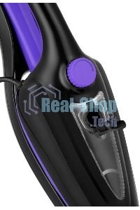 Швабра паровая Kitfort КТ-1051 1500Вт черный/фиолетовый