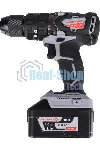 Дрель-шуруповерт аккумуляторная ИНТЕРСКОЛ ДАУ-13/18В, Аккумуляторный, 18В, Ударный, Кейс