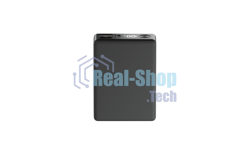 Портативный аккумулятор OLMIO QX-10, 10000mAh, 22.5W, QuickCharge3.0/PowerDelivery, LCD, графитовый