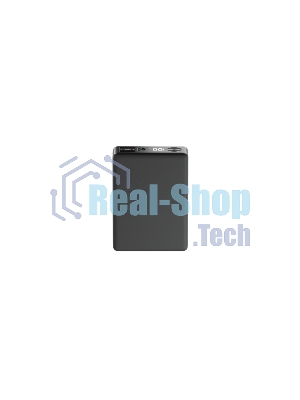 Портативный аккумулятор OLMIO QX-10, 10000mAh, 22.5W, QuickCharge3.0/PowerDelivery, LCD, графитовый