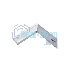 Угольник Denzel стальной, нержавеющая сталь, градуировка, алюминиевое основание, 300 мм