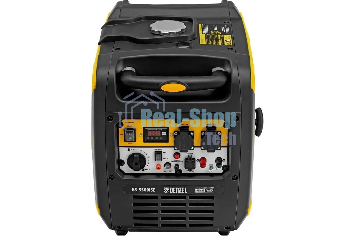 Электрогенератор бензиновый инверторный Denzel GS-5500iSE, 5.5 кВт, 78 дБ, 47 кг
