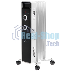 Обогреватель масляный Centek CT-6221-5 (5 секций) белый, 400/600/1000 Вт, 12,5 м2, 3 режима, термостат