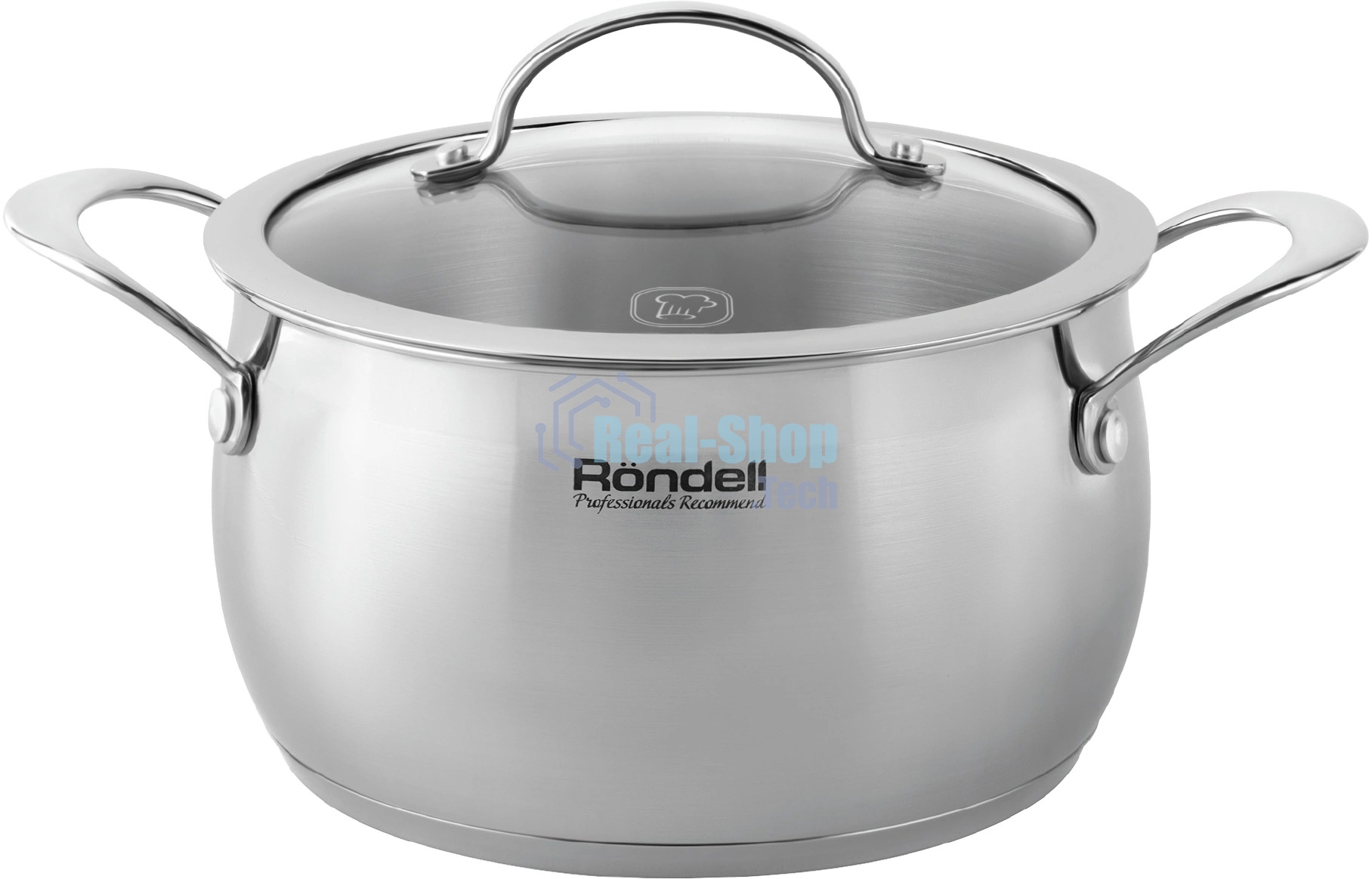 Кастрюля Rondell Admiring RDS-747 5.3 л. d=22 см (с крышкой) стальной